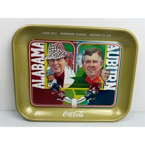 Coca Cola Collector Tray 1975 Alabama Auburn Football Legion Field -‎ BE